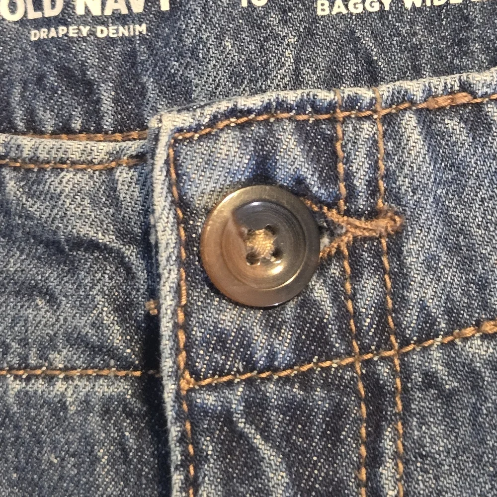 Old Navy Womens High Waisted Baggy Wide Leg Denim Jeans Size 10 - Picture 8 of 12